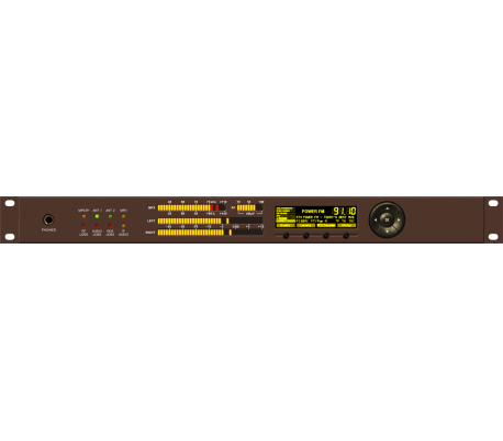 Tuner Ribon Tuner de rebroadcast sorties l&r mpx rds et aes ebu