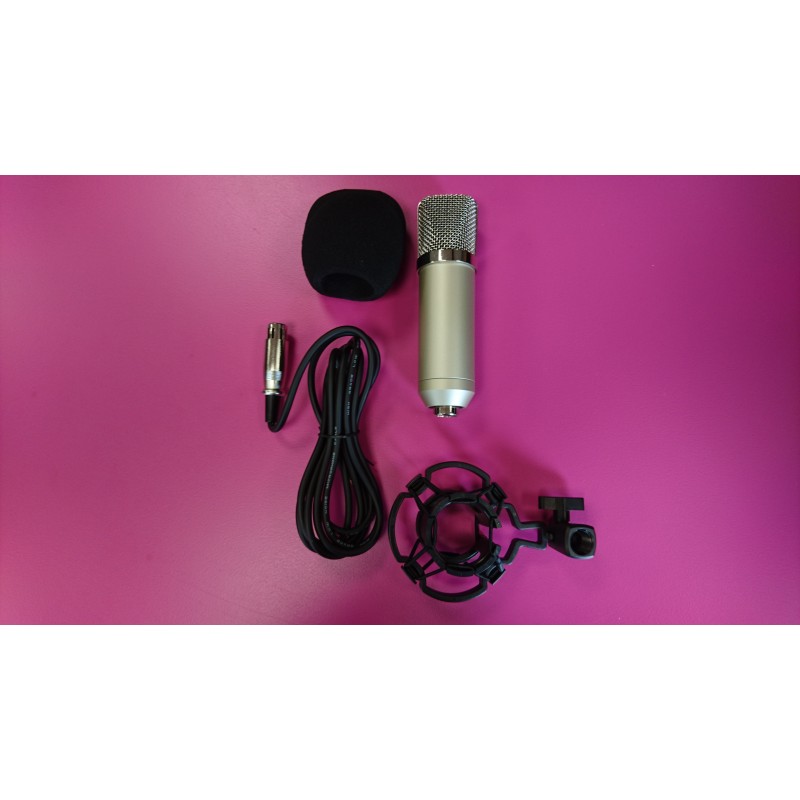 Microphone de condensateur MS102 - sur pied omni-directionnel - pour bureau  et moniteur - lot de 5 