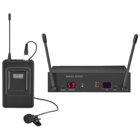 Système de microphone multifréquence avec technologie UHF PLL